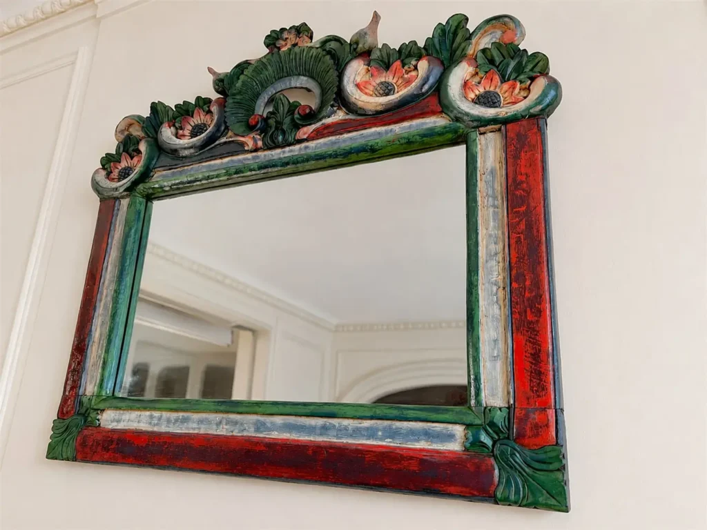 miroir balinais sculpte 08 1