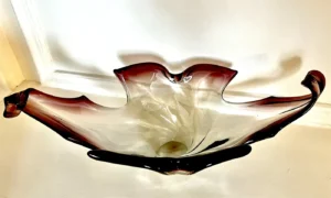 Coupe en verre soufflé – Verrerie italienne