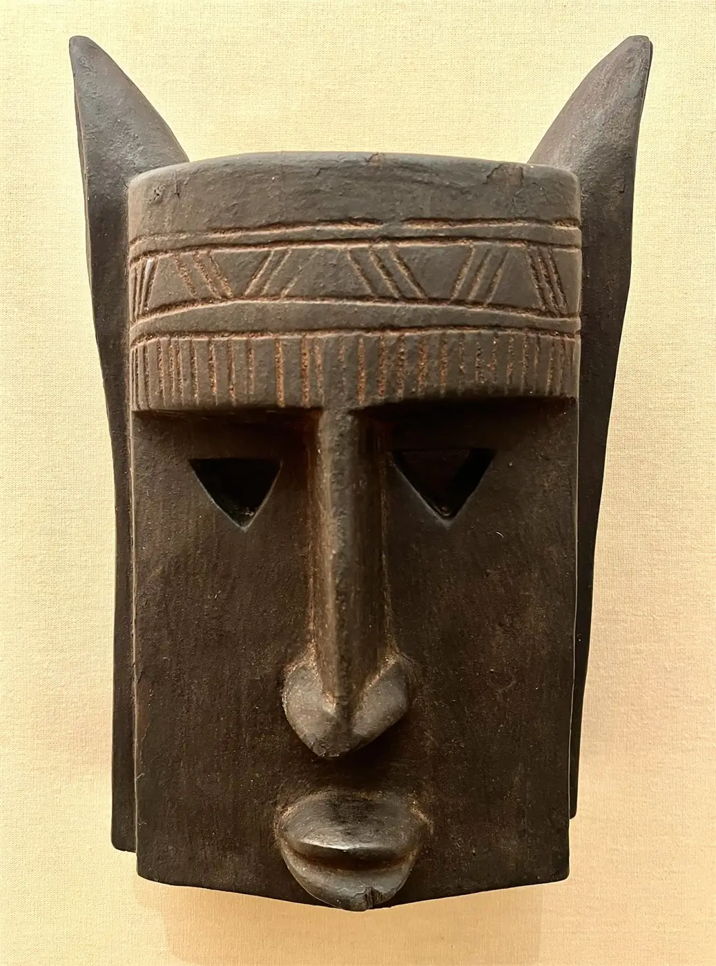 Masque africain en bois sculpté – Mali – 32cm