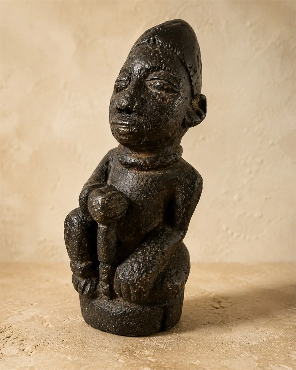 Statue africaine Mayumbe en pierre – Congo