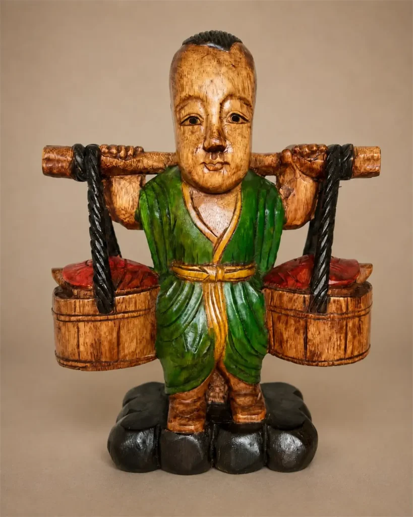 sculpture thailandaise en bois 01