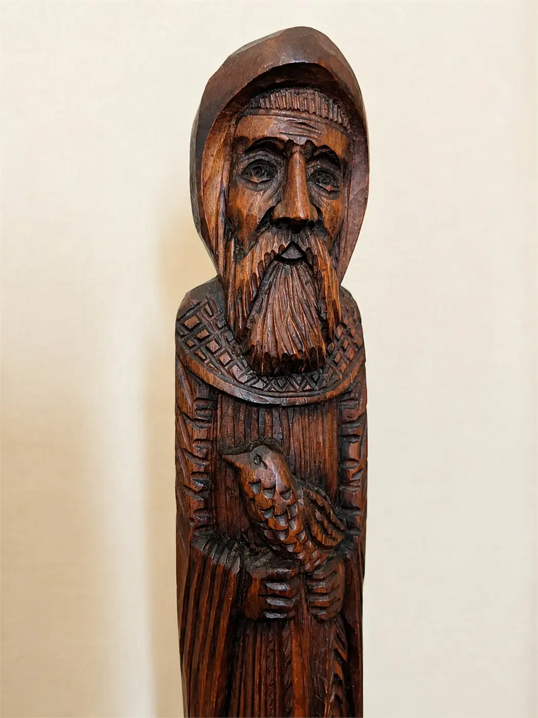 Saint François d&rsquo;Assise – Sculpture sicilienne en bois sculpté