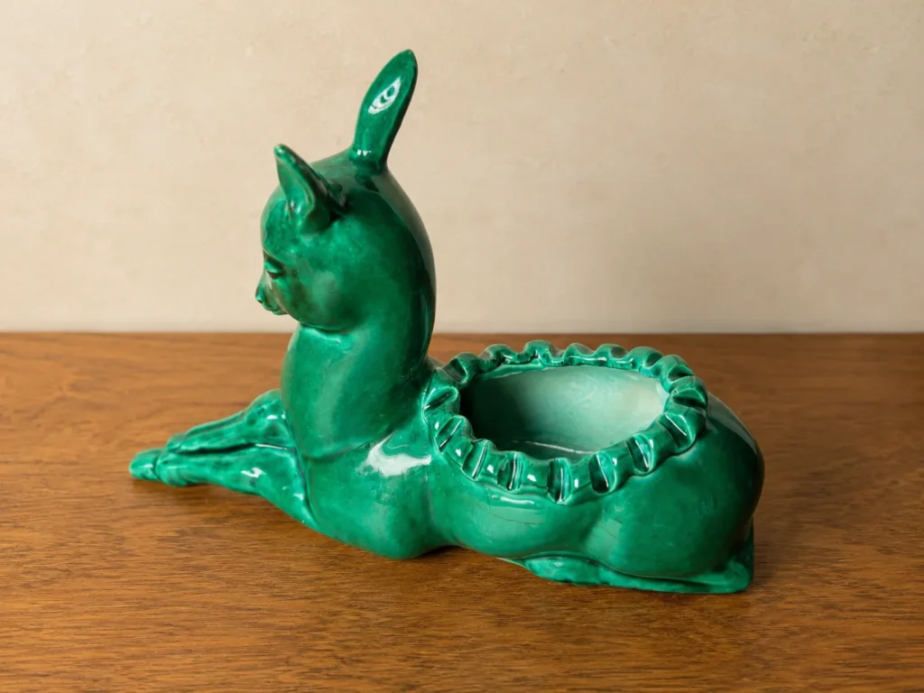 biche ceramique verte 1