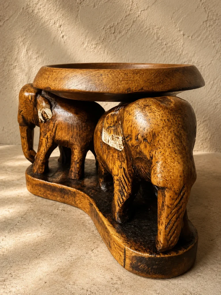 coupe en bois elephants inde 1