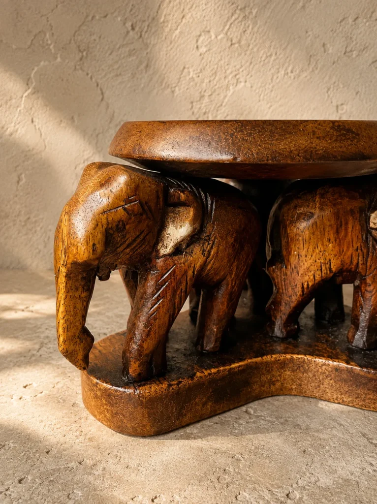 coupe en bois elephants inde 3