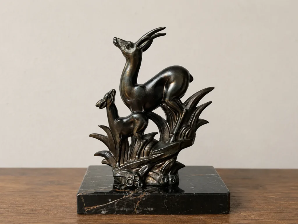 sculpture art deco antilope 1