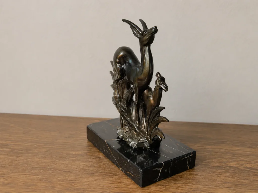 sculpture art deco antilope 2