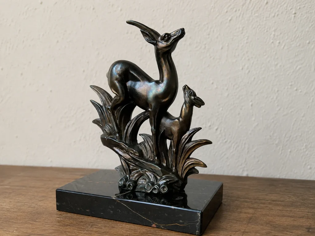 sculpture art deco antilope 3