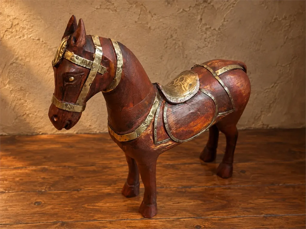 chevaux marwari indiens bois 03