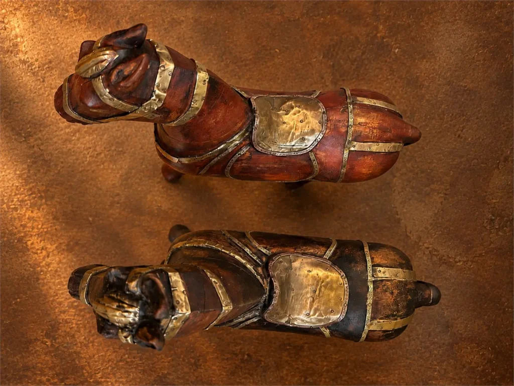 chevaux marwari indiens bois 06