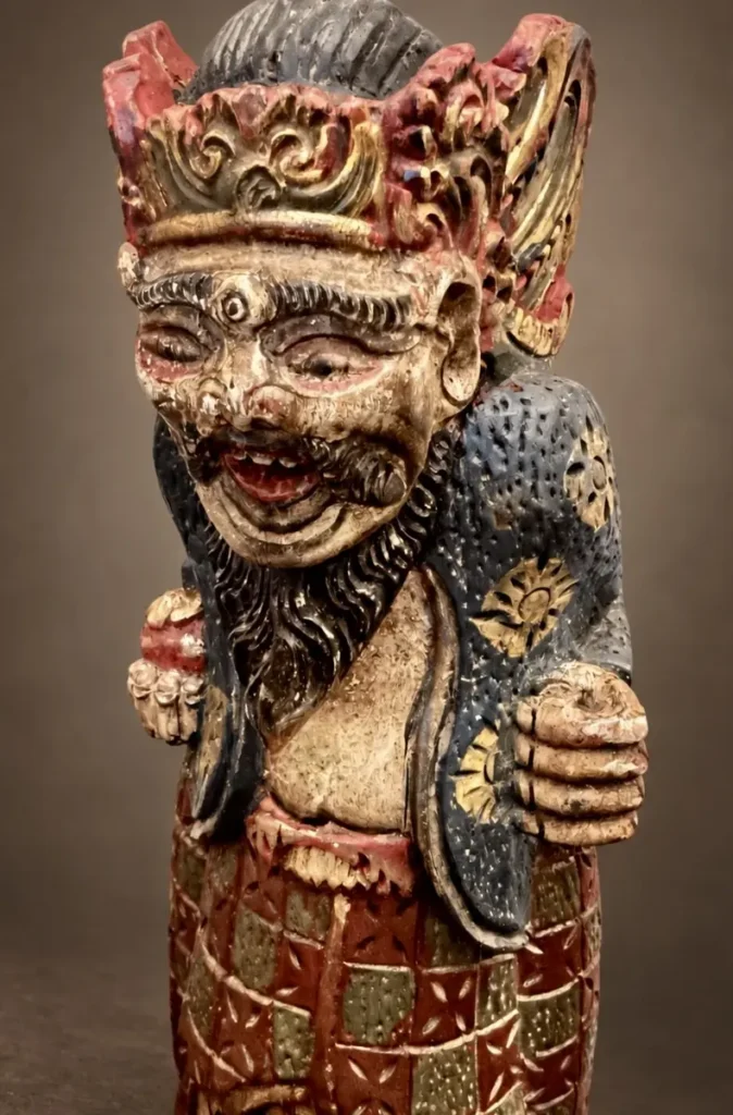 pretre pedanda balinais en bois polychrome 03
