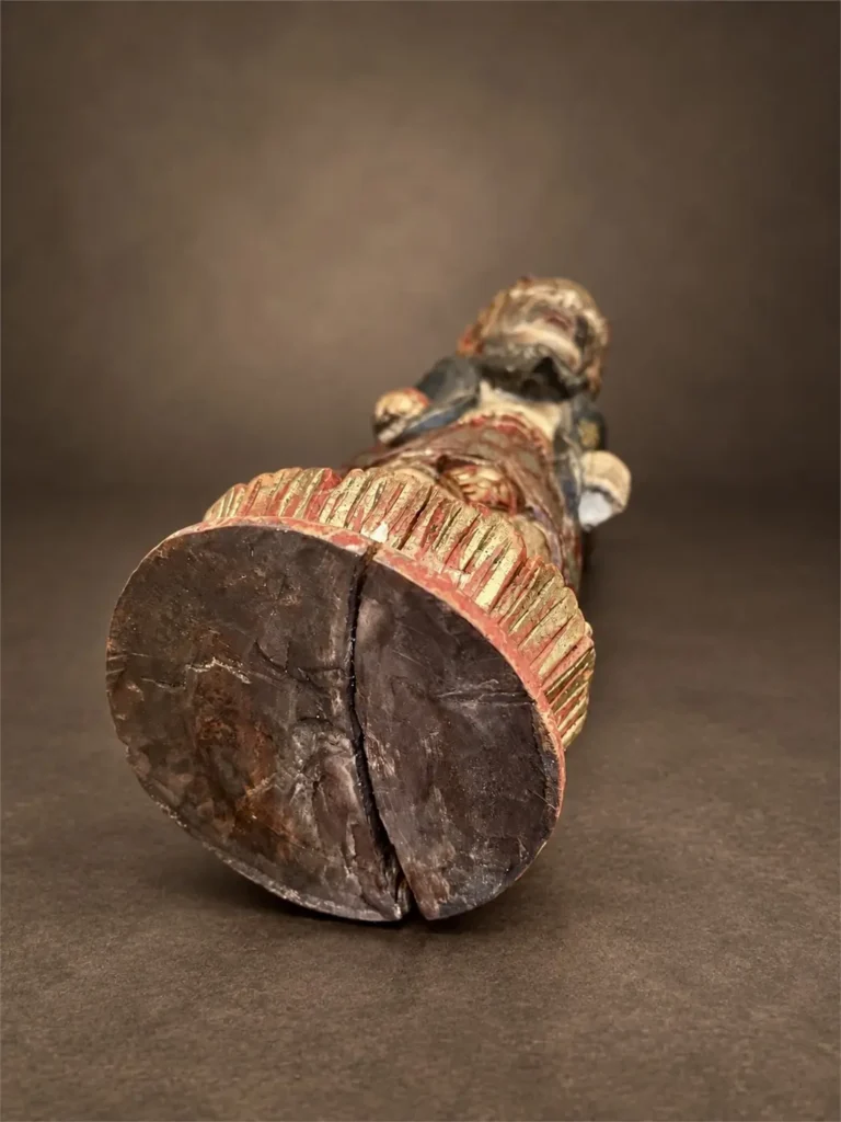 pretre pedanda balinais en bois polychrome 05