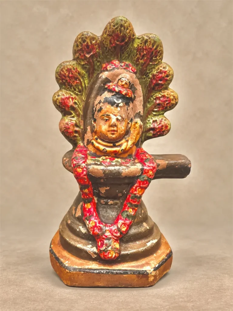 Shiva Gangadhara Mukhalinga sous manguier sacré – Tamil Nadu, 1930-1940