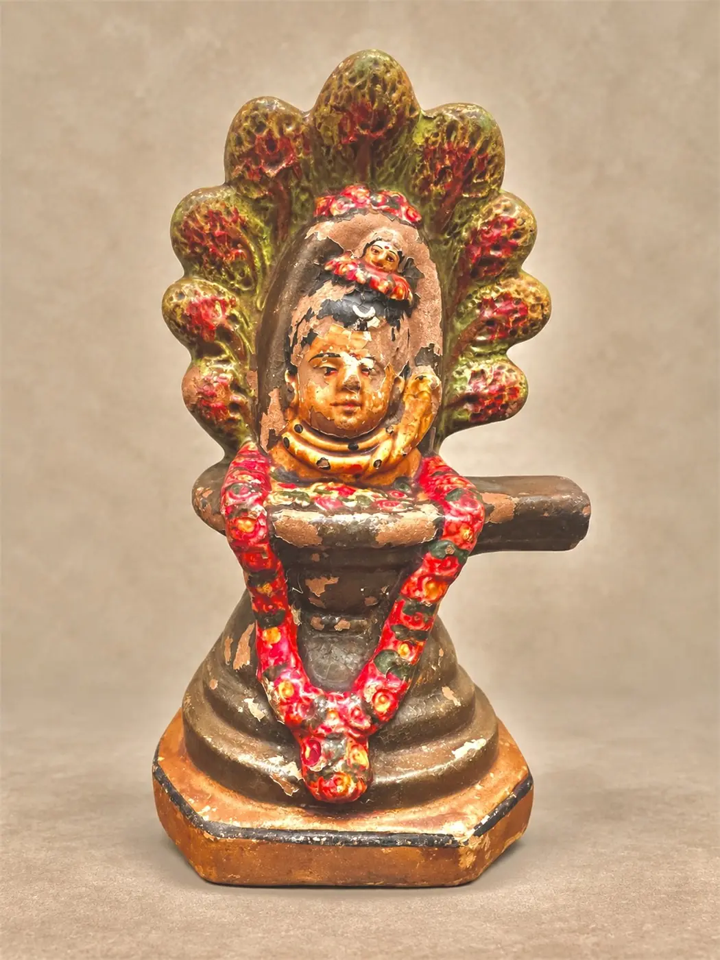 Shiva Gangadhara Mukhalinga sous manguier sacré – Tamil Nadu, 1930-1940